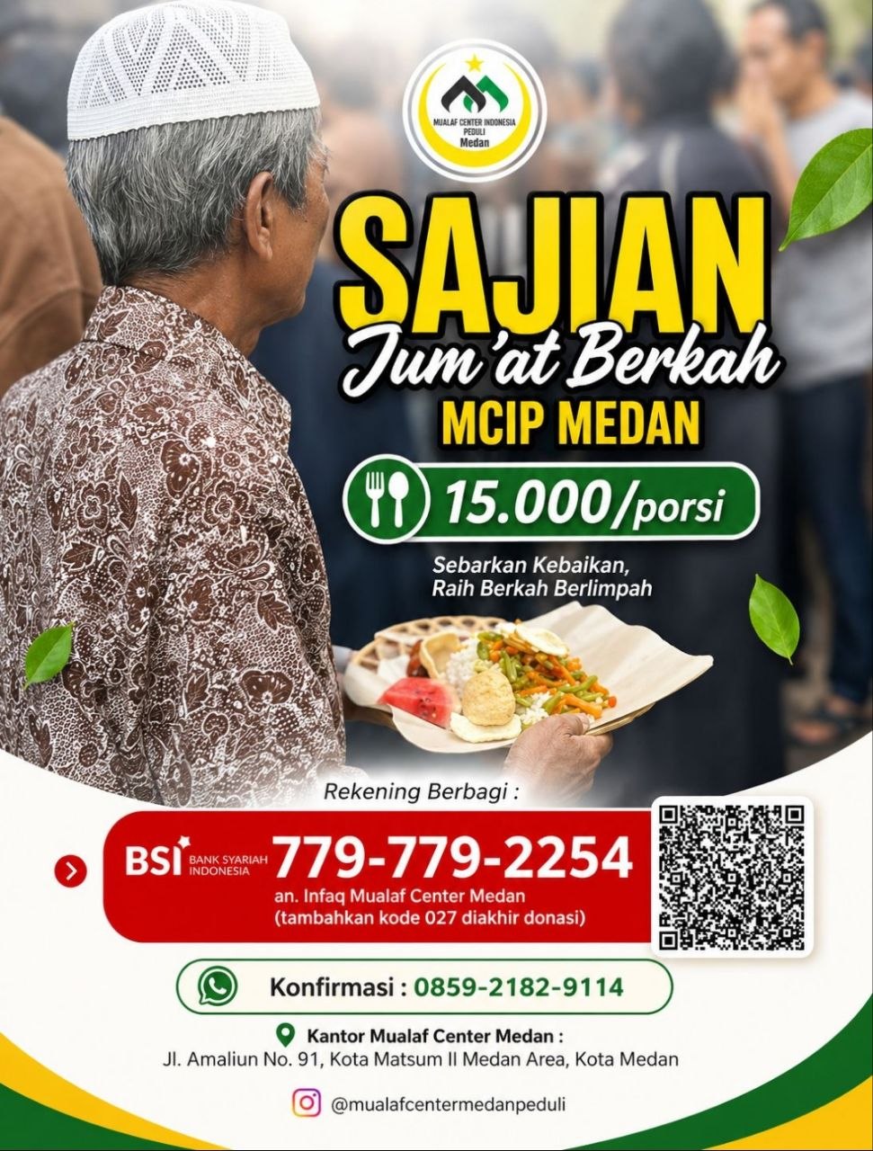 Jum'at Berkah: Program Berbagi Makanan Setiap Jumat di Medan - Mualaf Center Medan